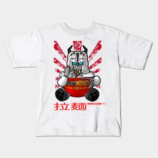 Kawaii Japanese anime ramen mecha Kids T-Shirt